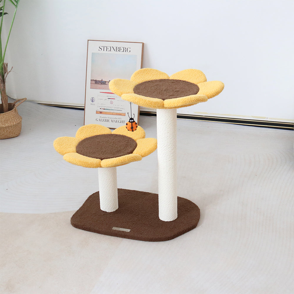 2-Level Sunflower Cat Tree | CMISSTREE