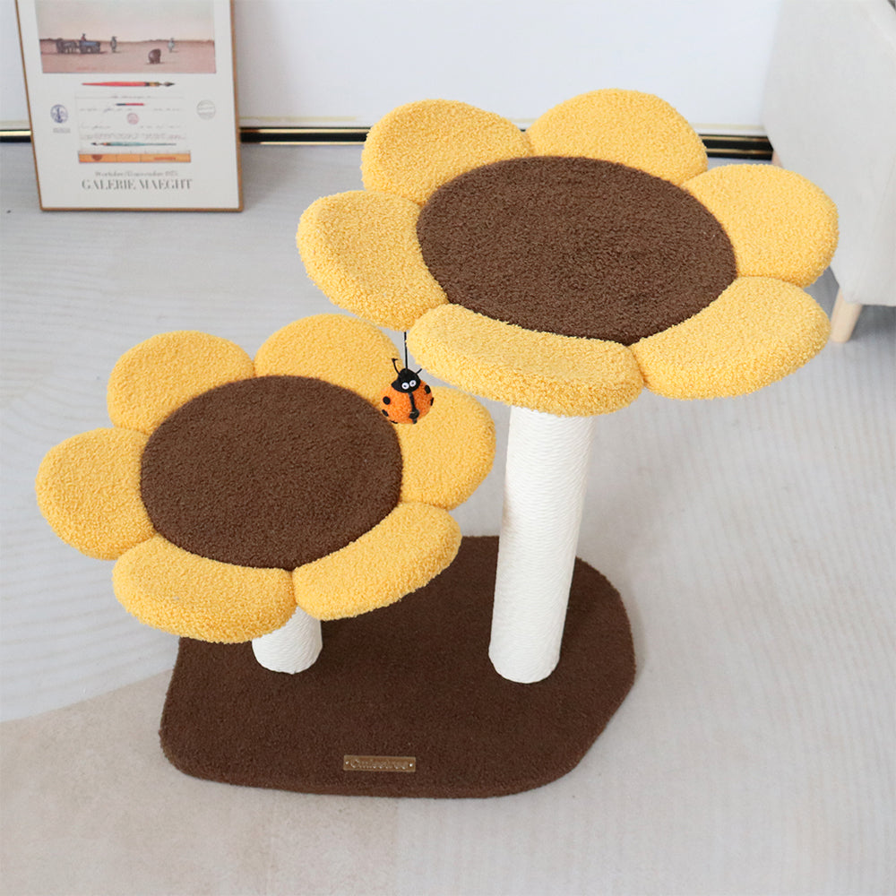 2-Level Sunflower Cat Tree | CMISSTREE