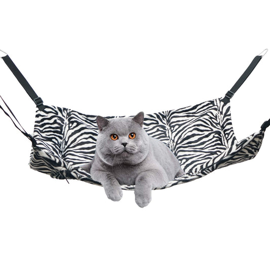 Zebra Stripe Adjustable Cat Hammock