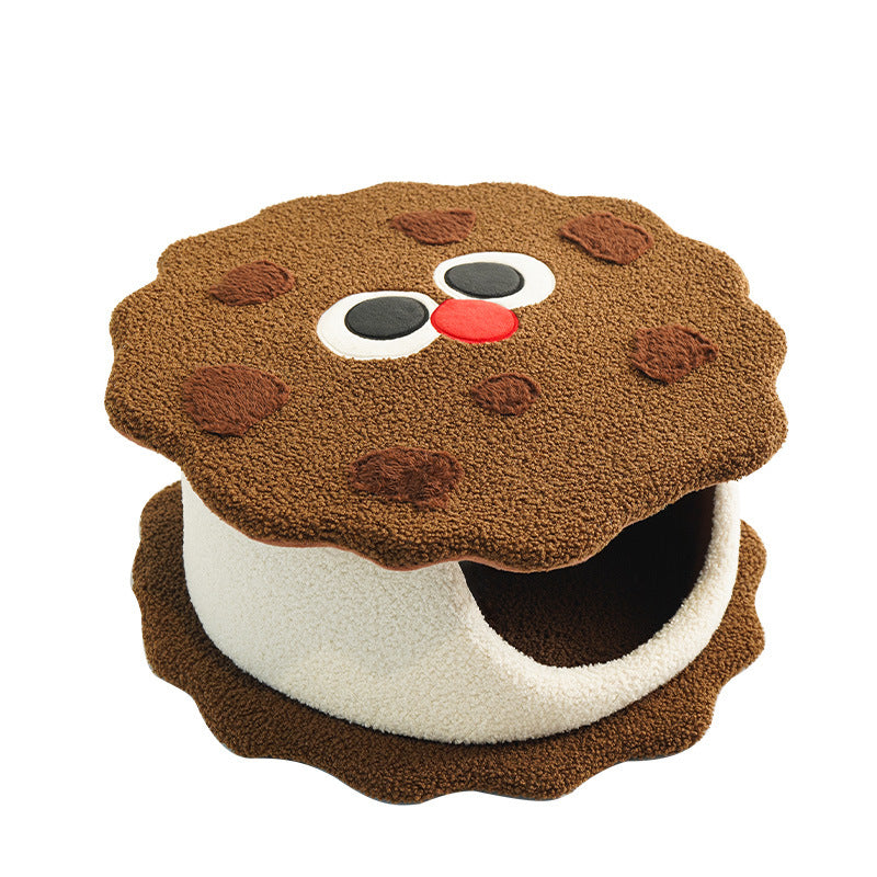 Adorable Cookie-Shaped Cat Bed
